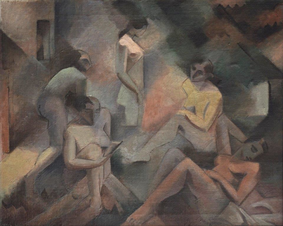 Kompozice s pěti ženskými akty